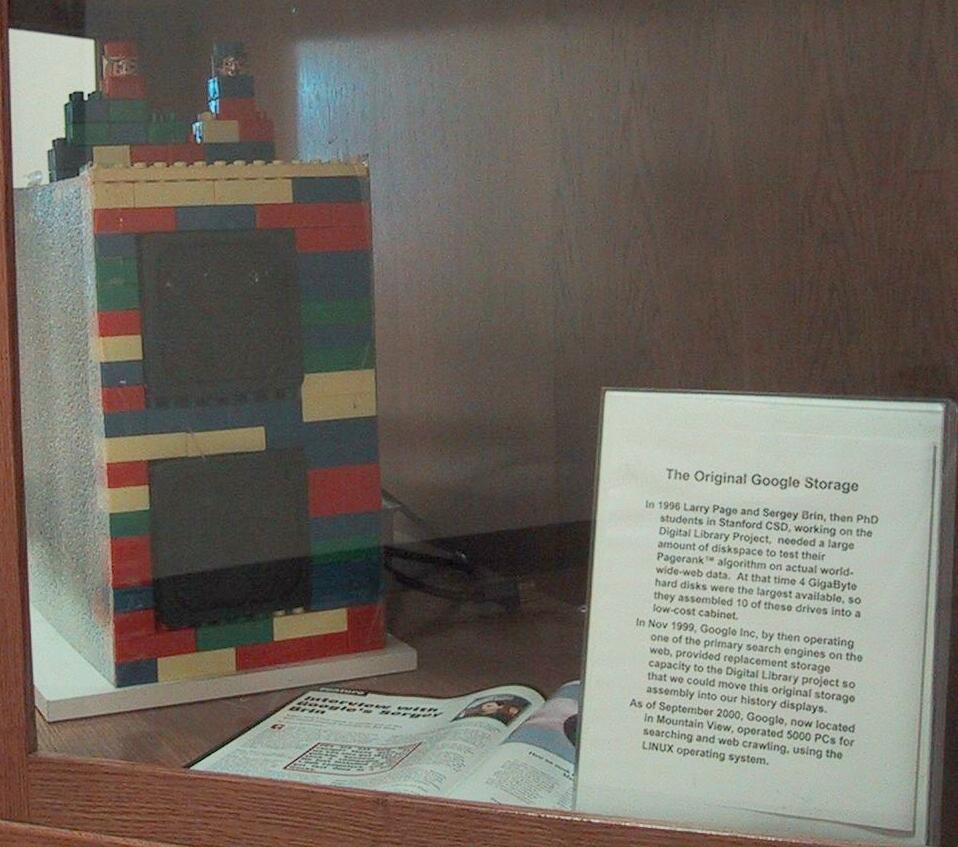 Google's First Computer Storage Was Made From LEGO.
