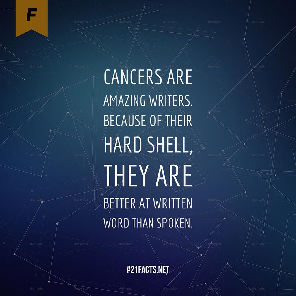 Cancer Zodiac Facts 20 